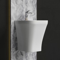 Раковина моноблок Ceramicanova Dion CN6067, 36 см, сантехфарфор, цвет белый