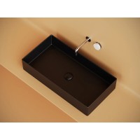 Раковина Ceramicanova Element CN6071MB, 70.1 см, сантехфарфор, цвет черный матовый