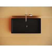 Раковина Ceramicanova Element CN6071MB, 70.1 см, сантехфарфор, цвет черный матовый