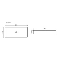Раковина Ceramicanova Element CN6072, 80.1 см, сантехфарфор, цвет белый