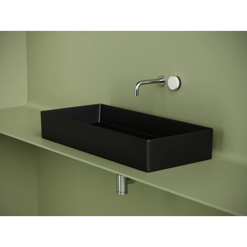Раковина Ceramicanova Element CN6072MB, 80.1 см, сантехфарфор, цвет черный матовый
