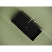 Раковина Ceramicanova Element CN6072MB, 80.1 см, сантехфарфор, цвет черный матовый