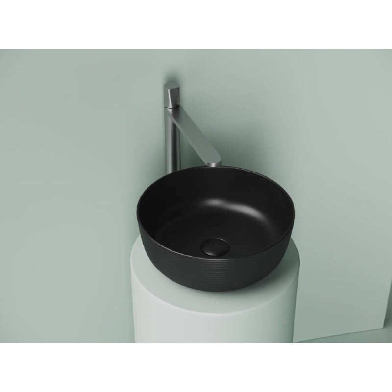Раковина Ceramicanova Element CN6073MB, 35.6 см, сантехфарфор, цвет черный матовый