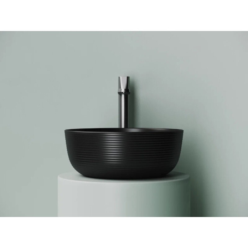 Раковина Ceramicanova Element CN6073MB, 35.6 см, сантехфарфор, цвет черный матовый