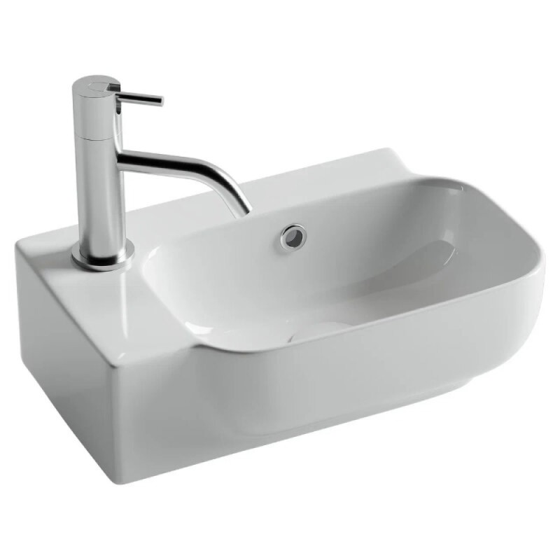 Раковина Ceramicanova Element CN6074L/CN6074R, 40.3 см, левая/правая, сантехфарфор, цвет белый
