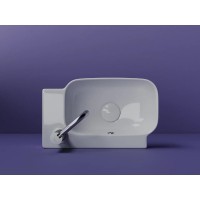 Раковина Ceramicanova Element CN6074L/CN6074R, 40.3 см, левая/правая, сантехфарфор, цвет белый
