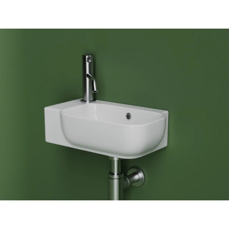 Раковина Ceramicanova Element CN6074L/CN6074R, 40.3 см, левая/правая, сантехфарфор, цвет белый