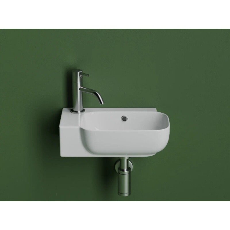 Раковина Ceramicanova Element CN6074L/CN6074R, 40.3 см, левая/правая, сантехфарфор, цвет белый
