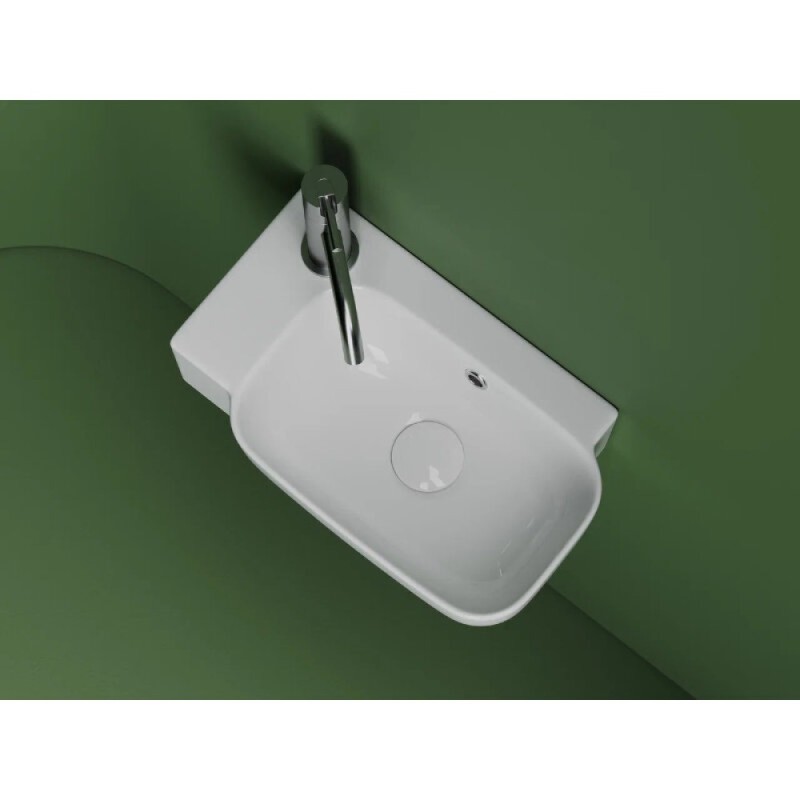 Раковина Ceramicanova Element CN6074L/CN6074R, 40.3 см, левая/правая, сантехфарфор, цвет белый