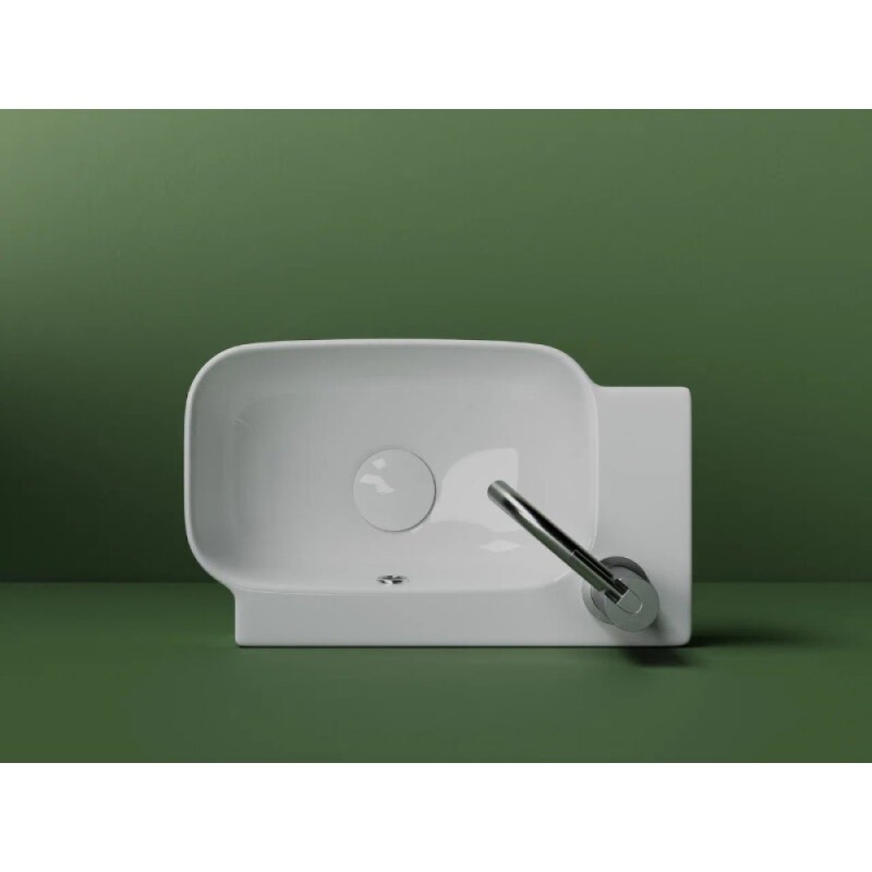 Раковина Ceramicanova Element CN6074L/CN6074R, 40.3 см, левая/правая, сантехфарфор, цвет белый
