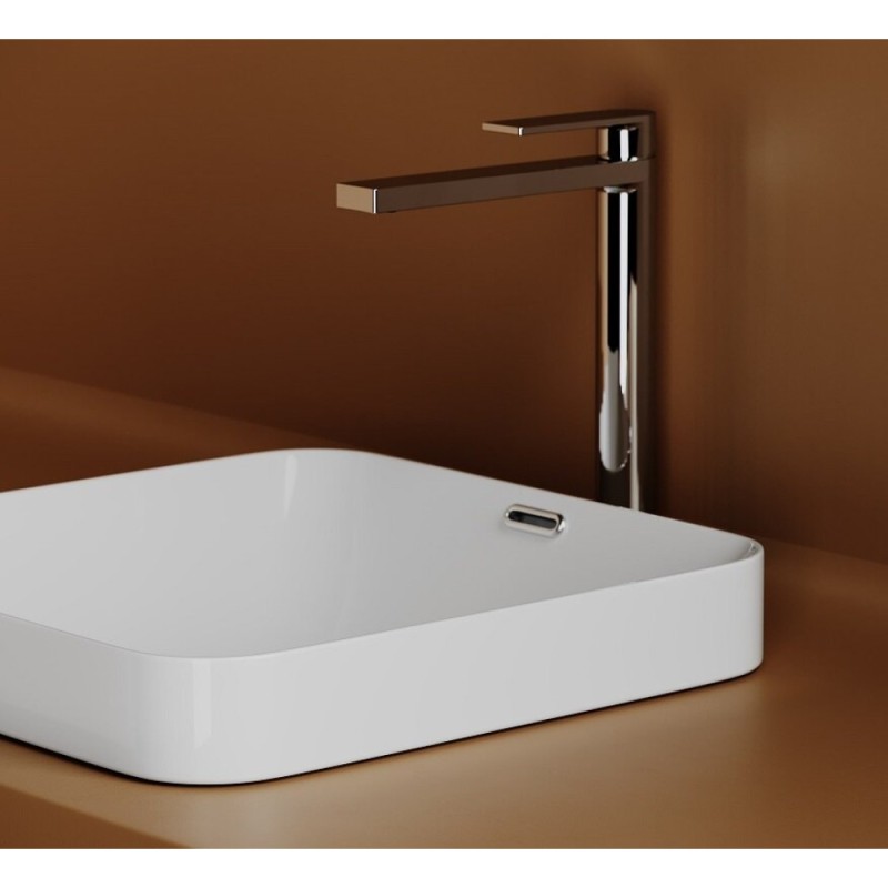 Раковина Ceramicanova Element CN6077, 43.8 см, накладная, сантехфарфор, белый