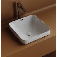 Раковина Ceramicanova Element CN6077, 43.8 см, накладная, сантехфарфор, белый