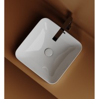 Раковина Ceramicanova Element CN6077, 43.8 см, накладная, сантехфарфор, белый