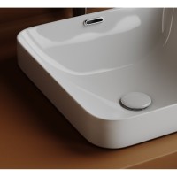 Раковина Ceramicanova Element CN6077, 43.8 см, накладная, сантехфарфор, белый