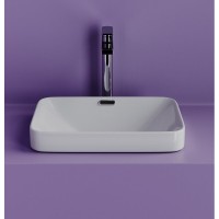 Раковина Ceramicanova Element CN6078, 46 см, накладная, сантехфарфор, белый