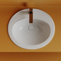 Раковина Ceramicanova Sun CN6079, 56.5 см, сантехфарфор, белый