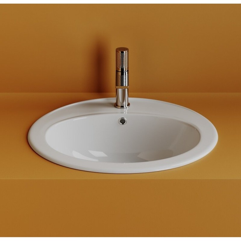 Раковина Ceramicanova Sun CN6079, 56.5 см, сантехфарфор, белый