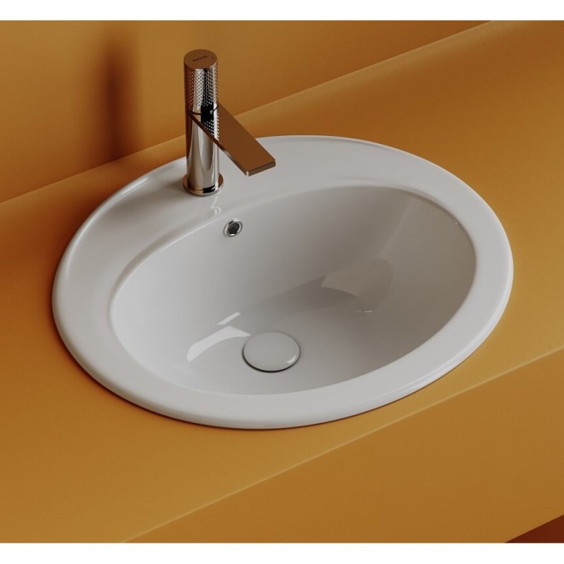 Раковина Ceramicanova Sun CN6079, 56.5 см, сантехфарфор, белый