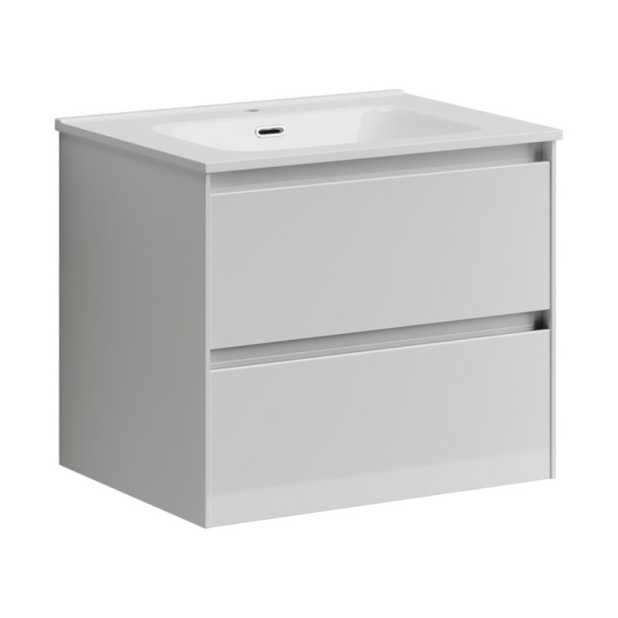 Тумба под раковину Sancos Cento CN60W 60, подвесная, белый глянец