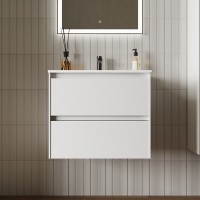Тумба под раковину Sancos Cento CN60W 60, подвесная, белый глянец