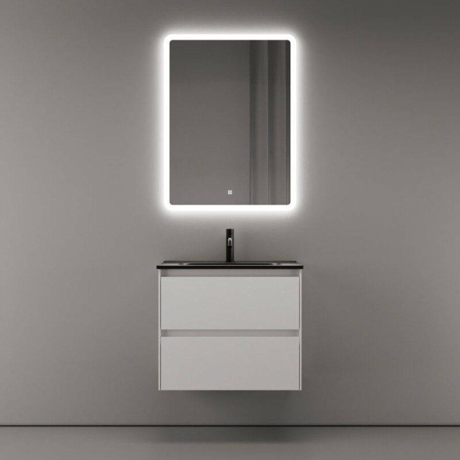 Тумба под раковину Sancos Cento CN60W 60, подвесная, белый глянец