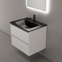 Тумба под раковину Sancos Cento CN60W 60, подвесная, белый глянец