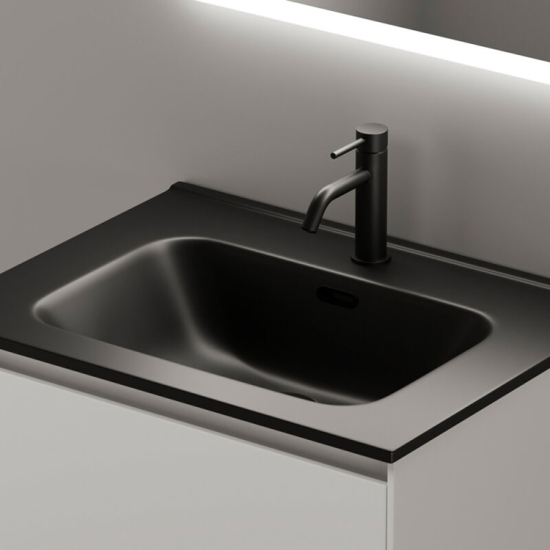 Тумба под раковину Sancos Cento CN60W 60, подвесная, белый глянец