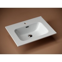 Раковина Ceramicanova Element CN7001 61 x 46.5 x 12.5 см, прямоугольная, с переливом, сантехфарфор