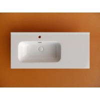 Раковина Ceramicanova Element CN7003R, 100 см, сантехфарфор, чаша справа, белый