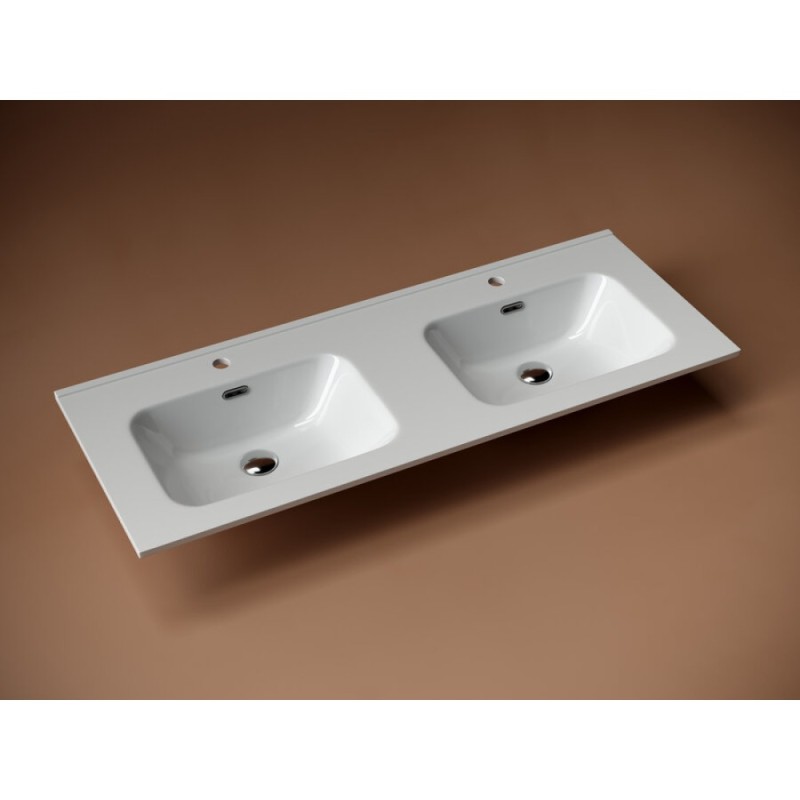 Раковина Ceramicanova Element CN7004 121 x 46.5 x 18 см, накладная, прямоугольная, с переливом, сантехфарфор