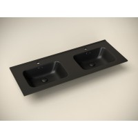 Раковина Ceramicanova Element CN7004MB 121 x 46.5 x 12.5 см, накладная, прямоугольная, с переливом, черный матовый, сантехфарфор