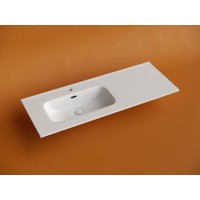 Раковина Ceramicanova Element CN7006L 120 см, сантехфарфор, чаша слева белый