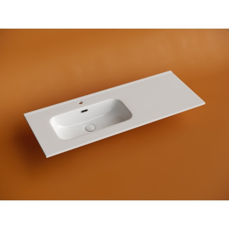 Раковина Ceramicanova Element CN7006L 120 см, сантехфарфор, чаша слева белый