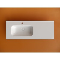 Раковина Ceramicanova Element CN7006L 120 см, сантехфарфор, чаша слева белый