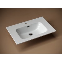 Раковина Ceramicanova Element CN7007 71 x 46.5 x 18 см, накладная, прямоугольная, с переливом, сантехфарфор