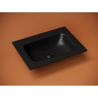 Раковина Ceramicanova Grace CN7011MB, 61 см, сантехфарфор, черный матовый