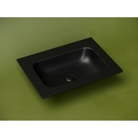 Раковина Ceramicanova Grace CN7011MBwx, 61 см, сантехфарфор, черная матовая
