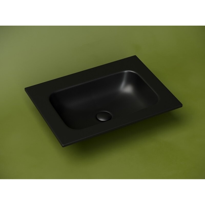 Раковина Ceramicanova Grace CN7011MBwx, 61 см, сантехфарфор, черная матовая
