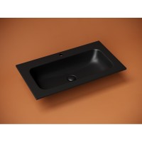 Раковина Ceramicanova Grace CN7012MB, 81 см, сантехфарфор, черная матовая