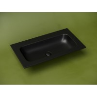 Раковина Ceramicanova Grace CN7012MBwx, 81 см, сантехфарфор, черная матовая