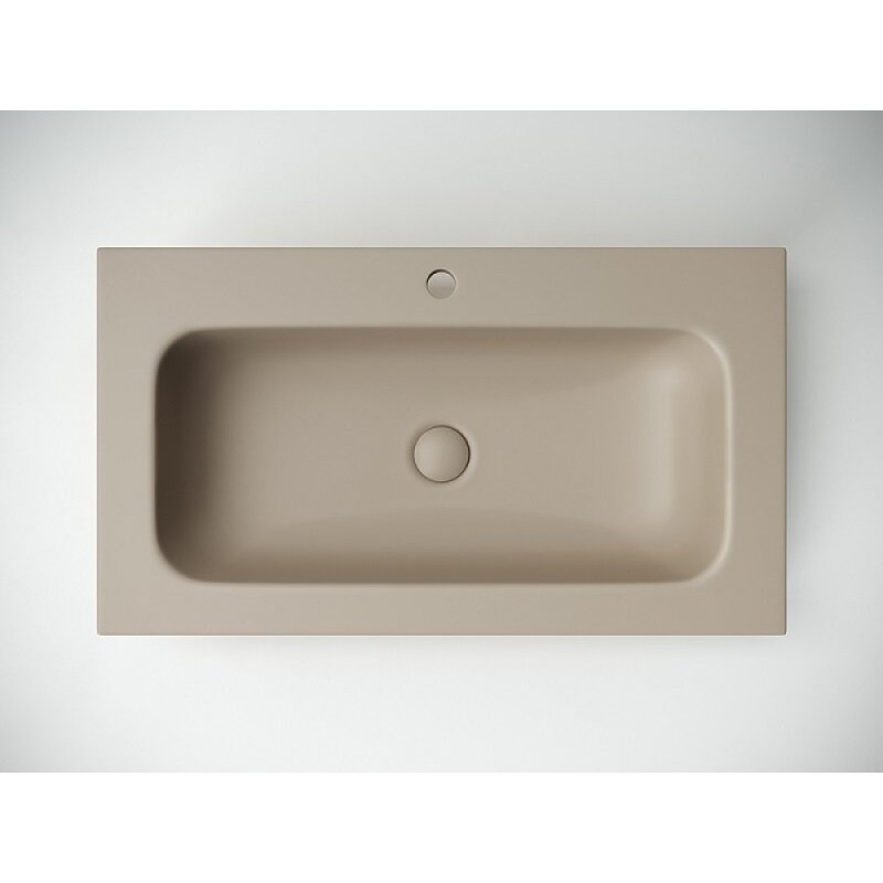 Раковина Ceramicanova Grace CN7012MC, 81 см, сантехфарфор, капучино матовый