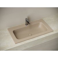 Раковина Ceramicanova Grace CN7012MC, 81 см, сантехфарфор, капучино матовый