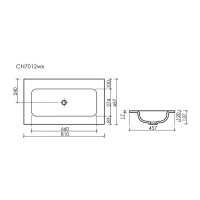 Раковина Ceramicanova Grace CN7012wx, 81 см, сантехфарфор, белая