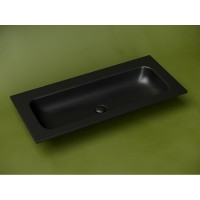 Раковина Ceramicanova Grace CN7013MBwx, 101 см, сантехфарфор, черная матовая