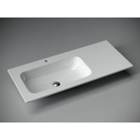 Раковина Ceramicanova Grace CN7014 встраиваемая, 101 х 45.7 см, левая, белый, сантехфарфор