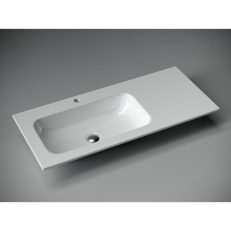 Раковина Ceramicanova Grace CN7014 встраиваемая, 101 х 45.7 см, левая, белый, сантехфарфор