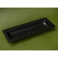 Раковина Ceramicanova Grace CN7016MBwx, 121 см, сантехфарфор, черная матовая