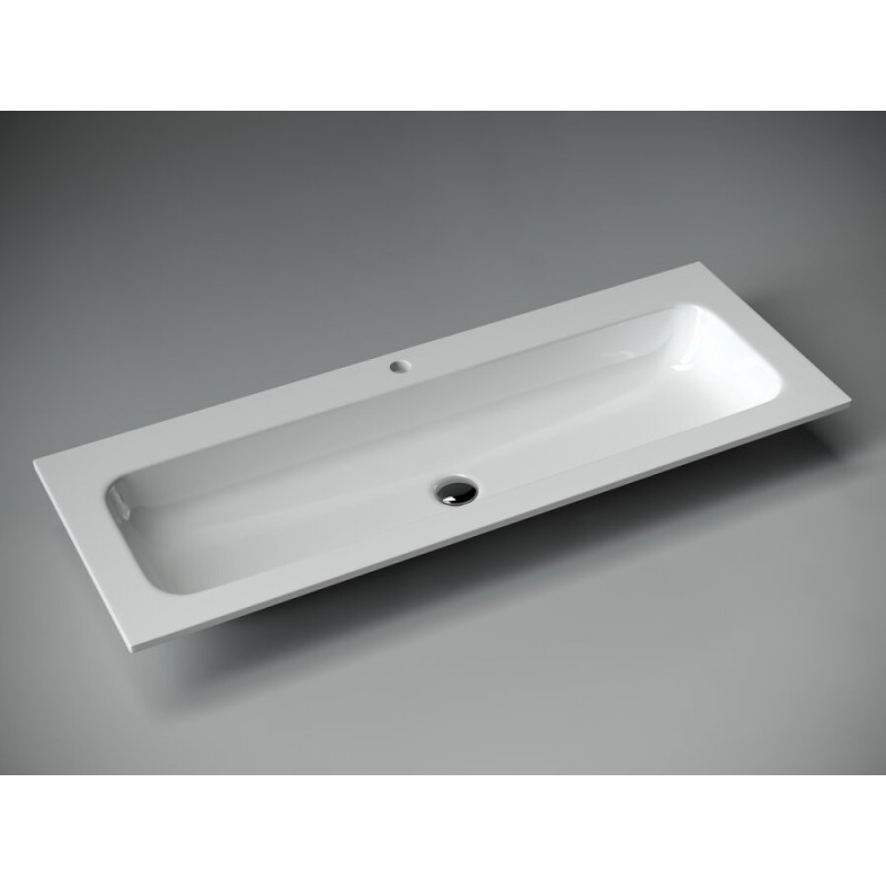 Раковина Ceramicanova Grace CN7017 121 x 45.7 x 13.7 см, накладная, прямоугольная, сантехфарфор