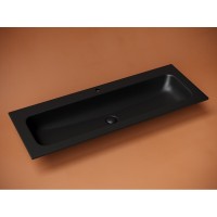 Раковина Ceramicanova Grace CN7017MB, 121 см, сантехфарфор, черная матовая