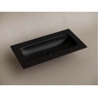 Раковина Ceramicanova Grace CN7019MBwx, 91 см, сантехфарфор, черный матовый